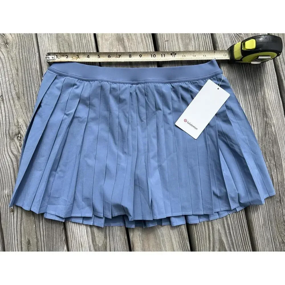 Lululemon High-Rise Pleated Tennis Skirt Oasis Blue Women’s Size 12 - Picture 11 of 12